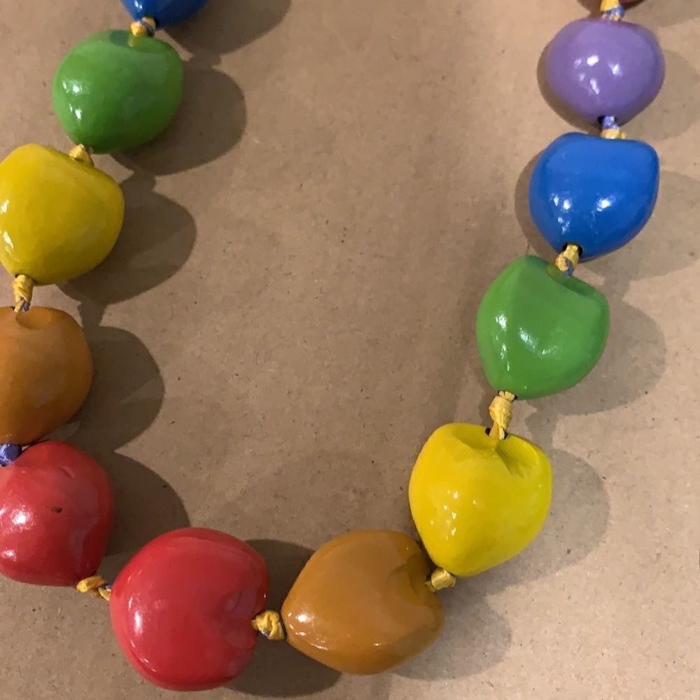 Wooden heart shapes necklaces 👗 - Picture 5 of 6